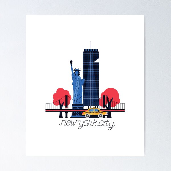 Item preview, Newyork City Statue Of Liberty sticker & T - shirt designed and sold by Clothesaccess.