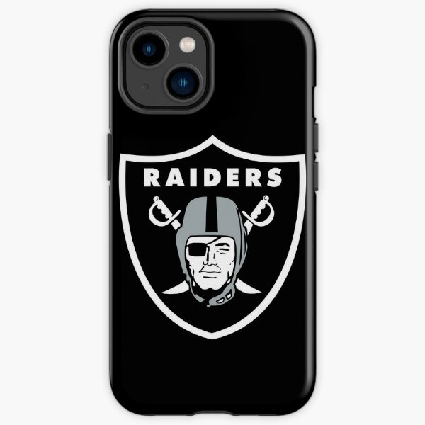 Oakland Raiders NFL Logo Dark Wood Wallpaper iPhone 13 Pro Case