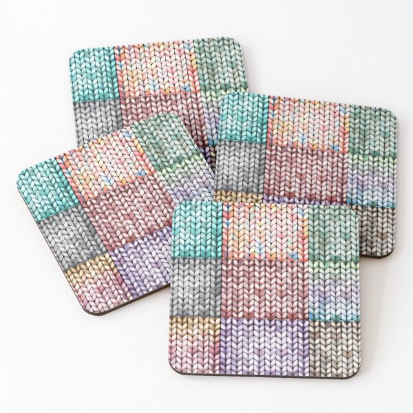 Item preview, Chunky Patchwork Faux Knit designed and sold by Karin Taylor.