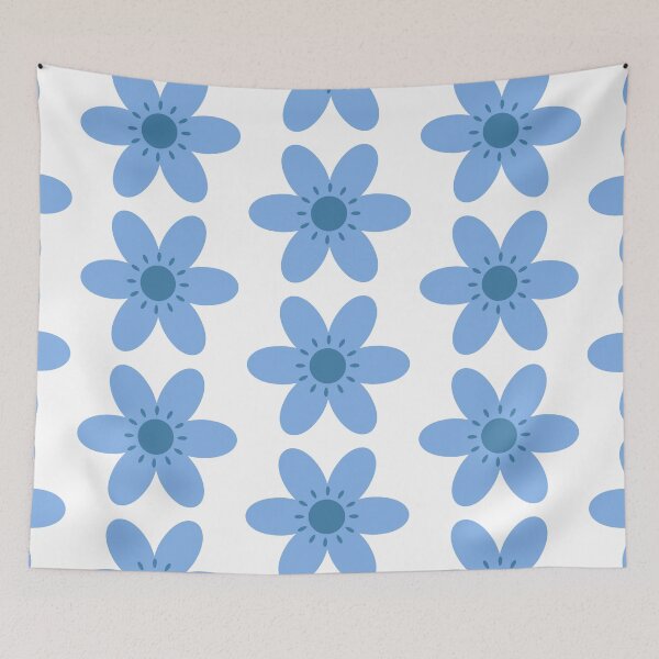 Item preview, Flower in Sky Blue 808 designed and sold by Rozlar.