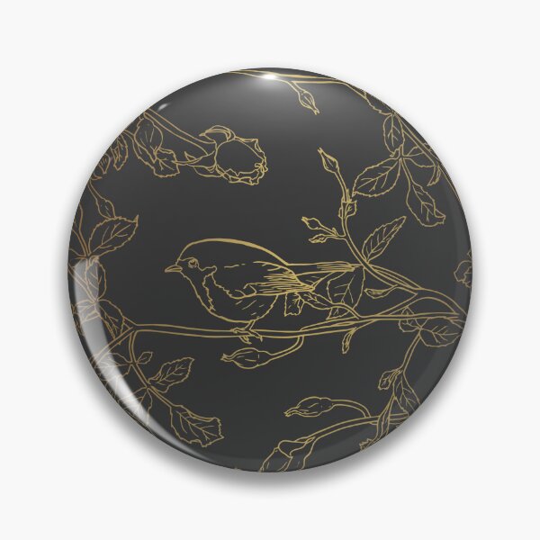 Item preview, Robins and roses : Gold Black designed and sold by Maygetsu.