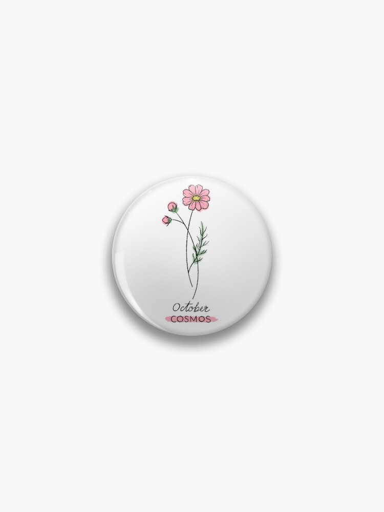 Rose (White) Enamel Pin | June Birth Month Flower