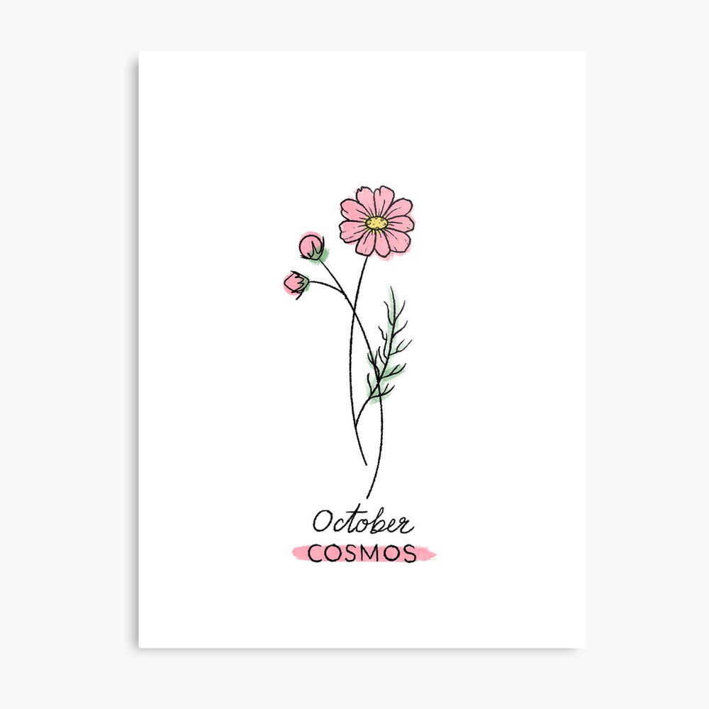Buy Cosmos Flower Temporary Tattoo Sticker set of 2 Online in India - Etsy