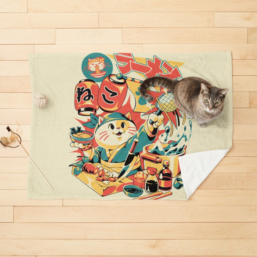 Neko Ramen Pet Blanket