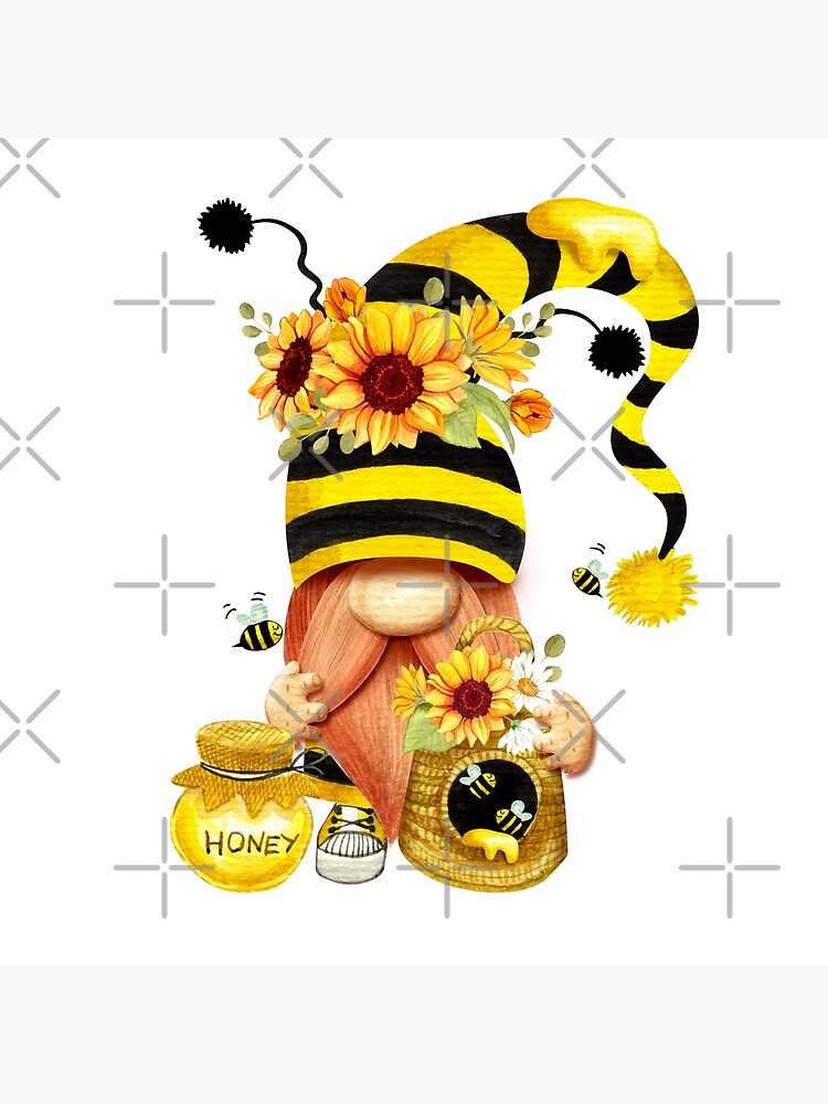 Bee Gnome SVG - Bumble Bee Gnome Svg - gnome bee keeper SVG - Spring SVG - gnome with bee SVG - Honey Bee SVG