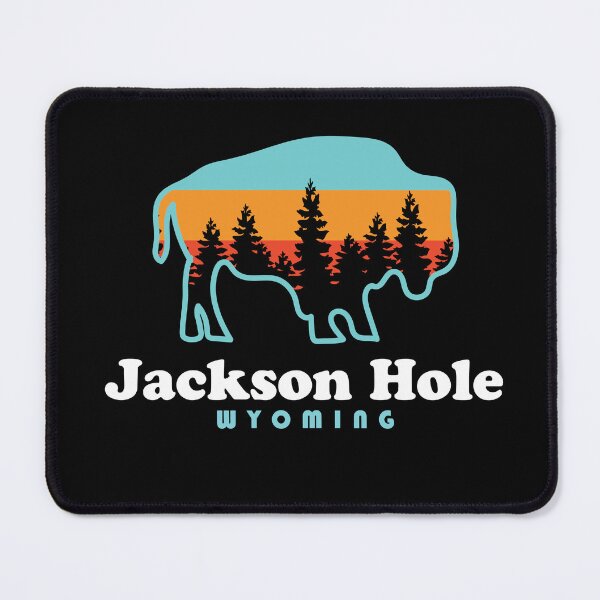 Item preview, Jackson Hole Wyoming Bison Retro Grand Tetons designed and sold by yelly123.