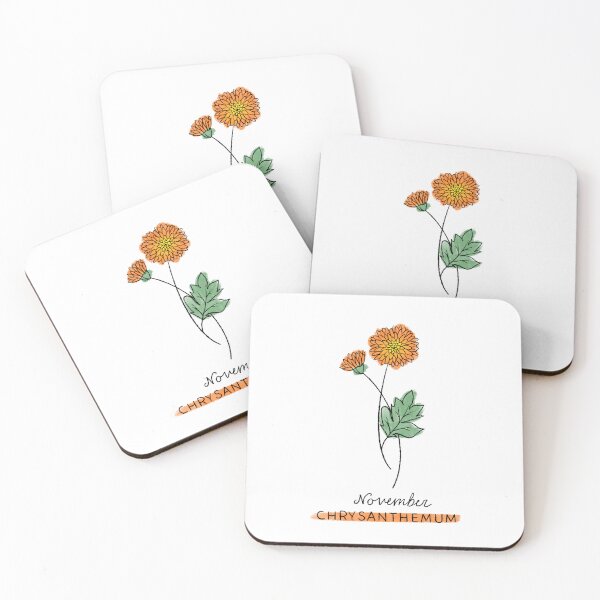 Item preview, Birth Month Flower | November Chrysanthemum designed and sold by Megan Sundquist.