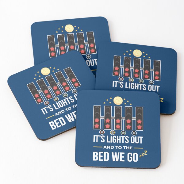 Item preview, It's Lights Out and To The Bed We Go (Dark Blue BG) designed and sold by FilipeFerreira.