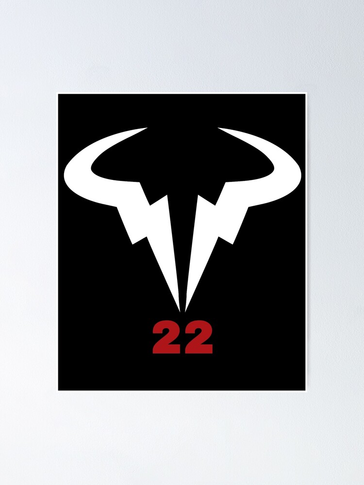 Póster «22. Logotipo Rafael Rafa Bull en negro» de moltisantis | Redbubble