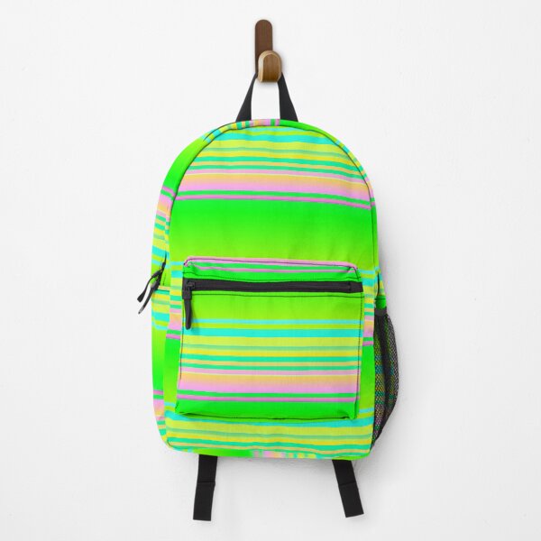 Item preview, Green multicolor striped | Lime green multicolor stripes designed and sold by lausn.