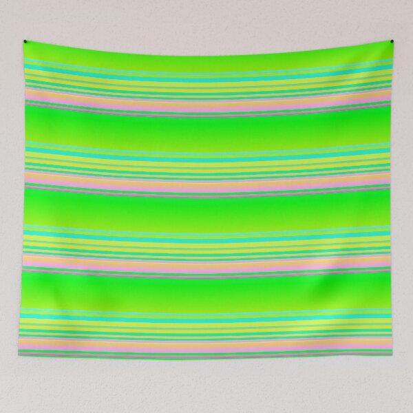 Item preview, Green multicolor striped | Lime green multicolor stripes designed and sold by lausn.