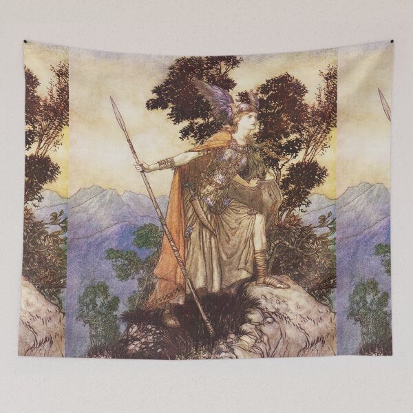 Item preview, Brunhilde by Arthur Rackham 1910 designed and sold by Vintage Designs +.