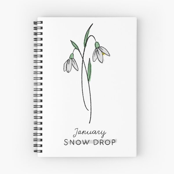 Item preview, Birth Month Flower | January Snow Drop designed and sold by Megan Sundquist.