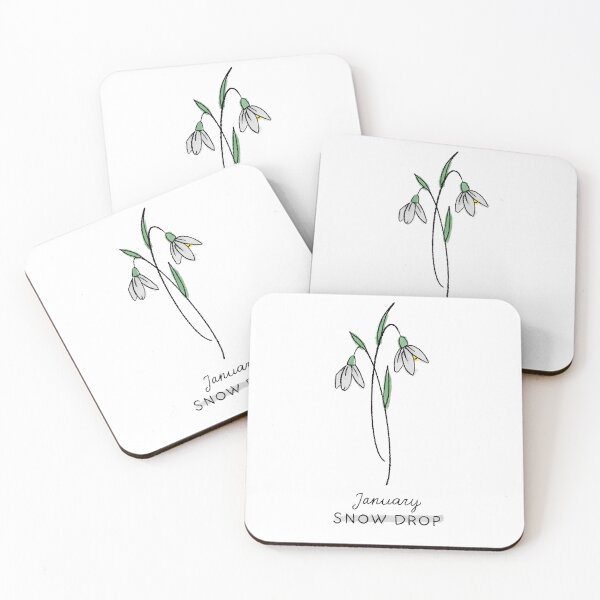 Item preview, Birth Month Flower | January Snow Drop designed and sold by Megan Sundquist.