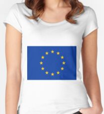 Europe Women's Fitted Scoop T-Shirt