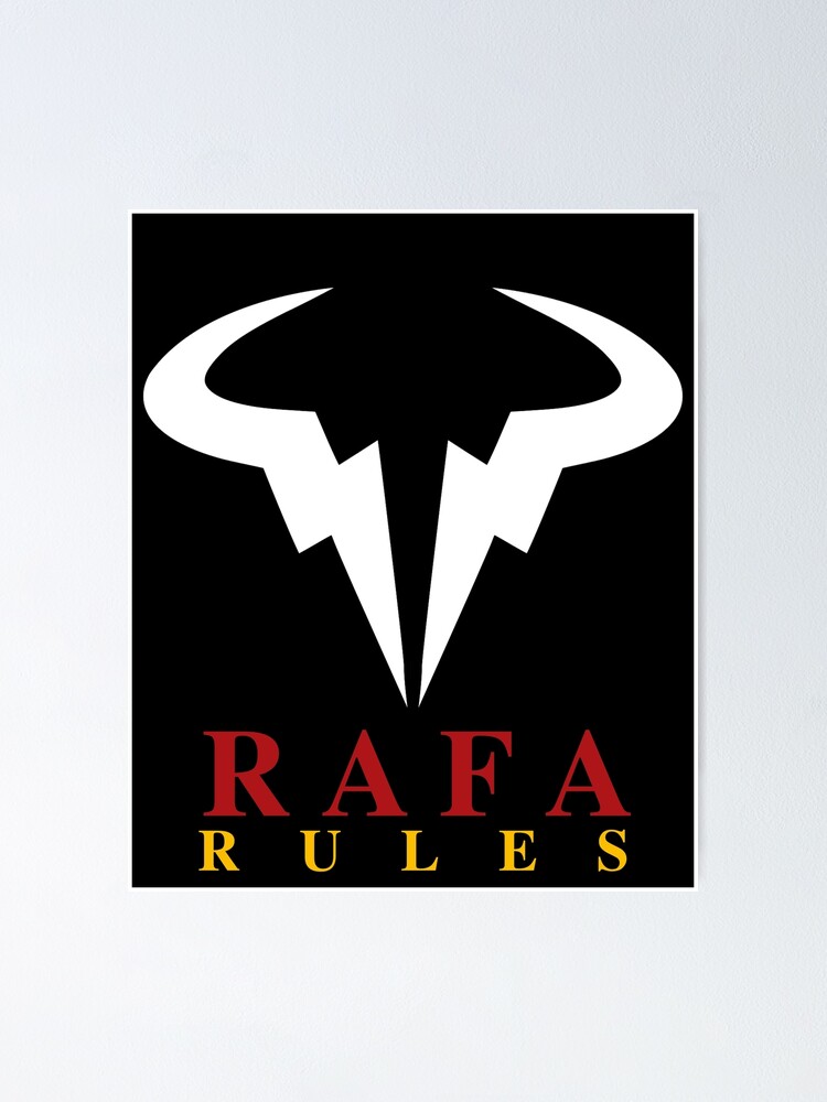 Póster «Reglas de Rafael. Logotipo de Rafael Rafa Nadal Raging Bull en ...