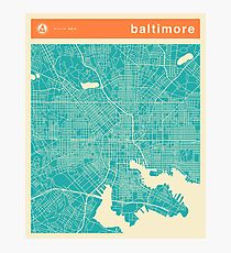 Baltimore Karte Fotodruck