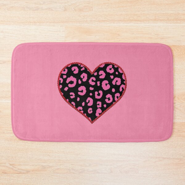 Item preview, Pink Leopard Print Heart designed and sold by GasconyPassion.