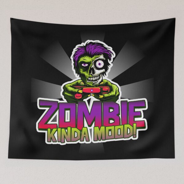 Item preview, Zombie Kinda Mood!, I'd Rather Be Gaming, The Dead Don't Die designed and sold by Monique Prince.
