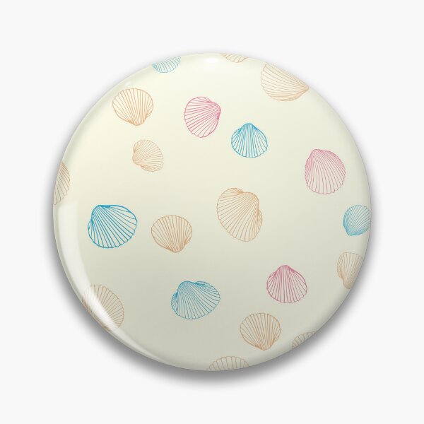 Item preview, Pink Aqua Beige Sea Shell Summer Beach designed and sold by risingrocket.