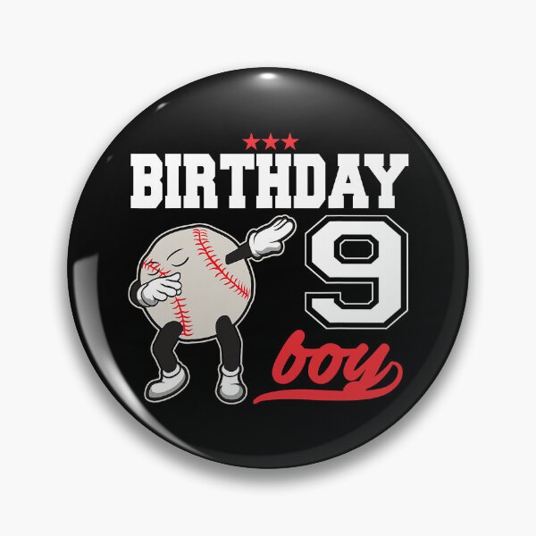 Artikelvorschau, 9 Jahre alter Geburtstag Dabbing Baseball 9. Junge Geschenk entworfen und verkauft von MichelSorour.