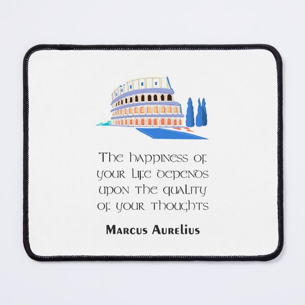 Item preview, Marcus Aurelius - Stoic Caesar - The happiness of your life depends on the quality of your thoughts..- Stoicism quote designed and sold by ArcFoundationCo.