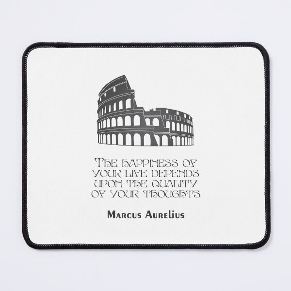 Item preview, Marcus Aurelius - Stoic Caesar - The happiness of your life depends on the quality of your thoughts..- Stoicism quote designed and sold by ArcFoundationCo.