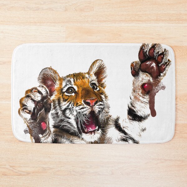 Item preview, Little Tiger Cub Watercolor Portrait, Cute Little Tiger Cub Watercolor Art, Adorable Little Tiger Cub Watercolor, Little Tiger Cub Watercolor Painting designed and sold by Trendymotion.