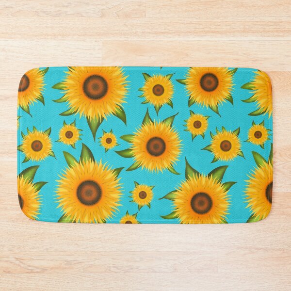 Item preview, Sunflowers turquoise designed and sold by Milamara.