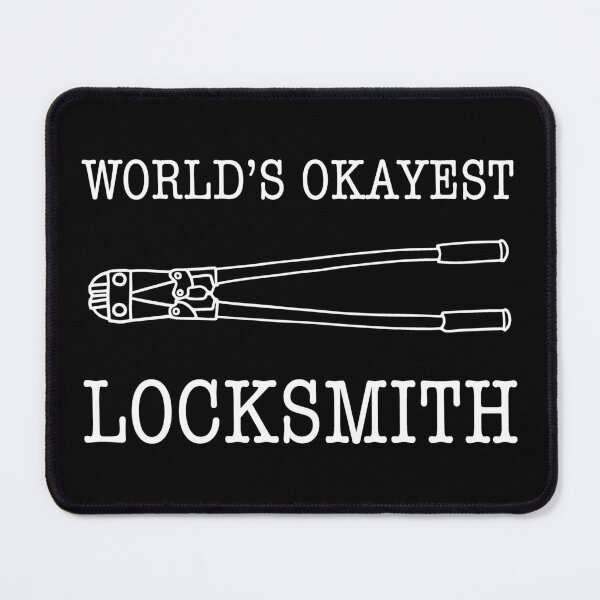 Item preview, Funny Locksmith World's Okayest Locksmith designed and sold by Huhnerdieb Apparel.