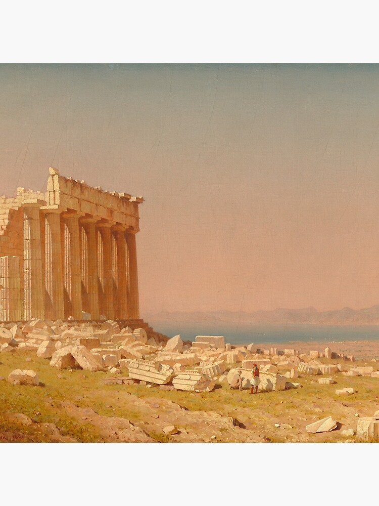 Ruins of the Parthenon Oil Painting by Sanford Robinson Gifford by podartist