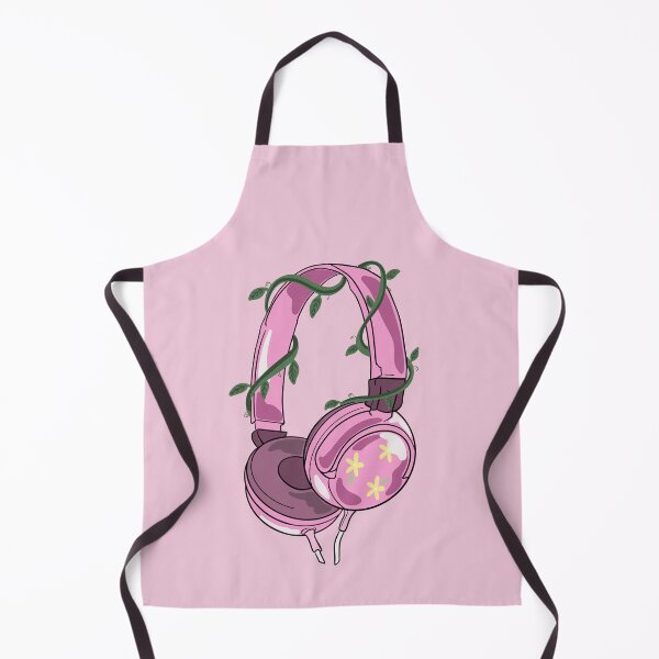 Item preview, Pink headphones with vines designed and sold by Pragyaaa.