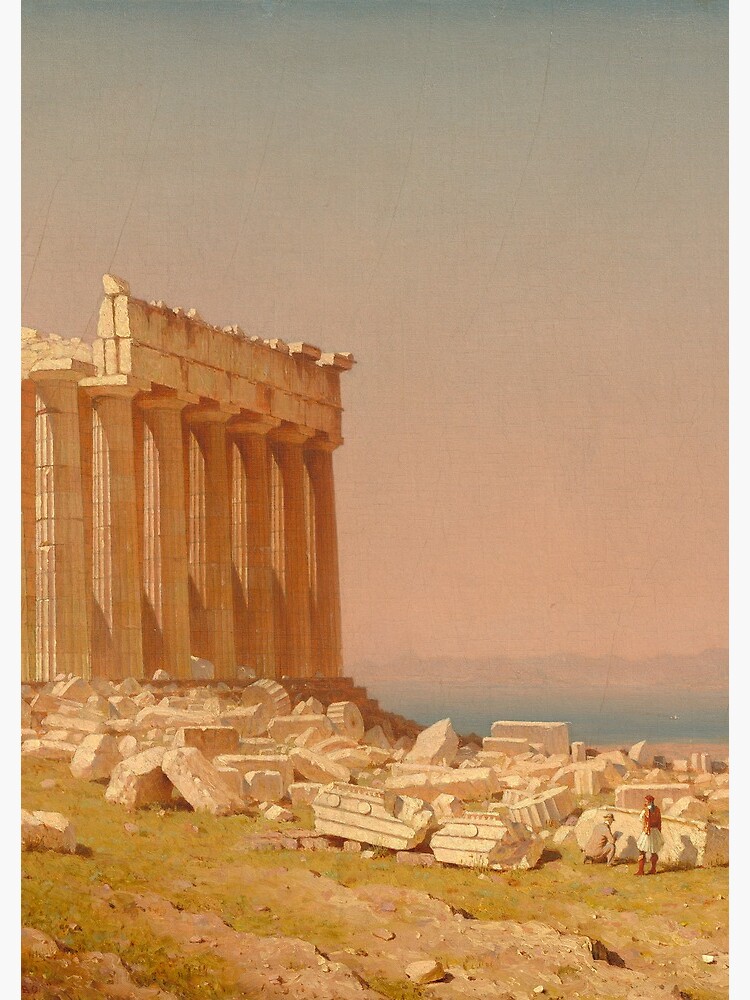 Ruins of the Parthenon Oil Painting by Sanford Robinson Gifford by podartist