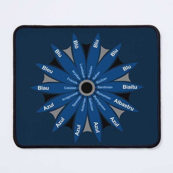 Item preview, Blue in 14 Romance Languages (Dark) designed and sold by kelseywinsor.