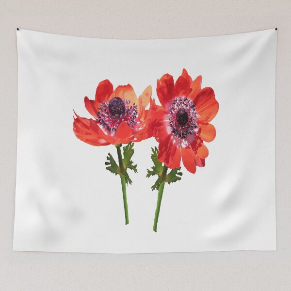 Item preview, Red Anemone Wildflower Vector Art Cut Out designed and sold by taiche.