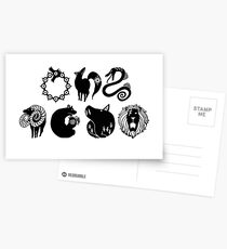 Seven Deadly Sins Postcards