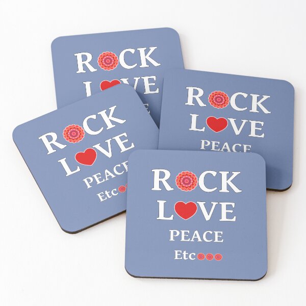 Item preview, "Rock, Love, Peace, Etc..." with red and orange flower designed and sold by LV-creator.