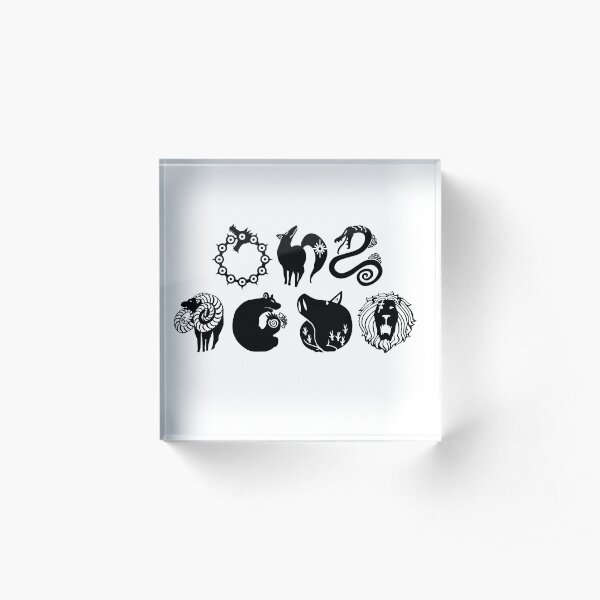 Seven Deadly Sins Acrylic Block