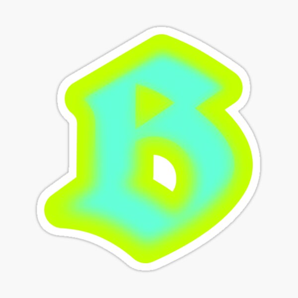 "Letter B Graffiti Art Board Print" Sticker For Sale By BVHCollections ...