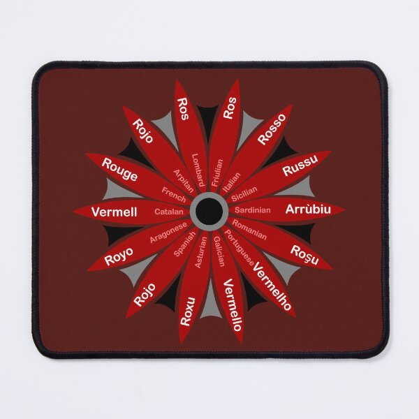 Item preview, Red in 14 Romance Languages (Dark) designed and sold by kelseywinsor.