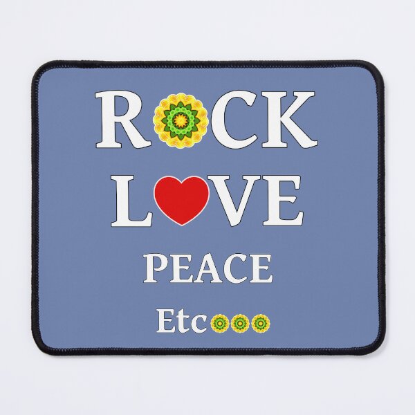 Item preview, "Rock, Love, Peace, Etc..." with yellow and green flower designed and sold by LV-creator.