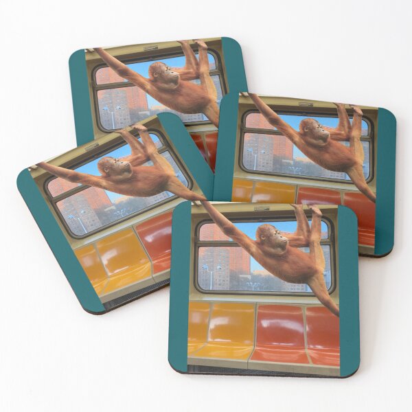 Item preview, Orangutan on the subway   designed and sold by BojjiCol.