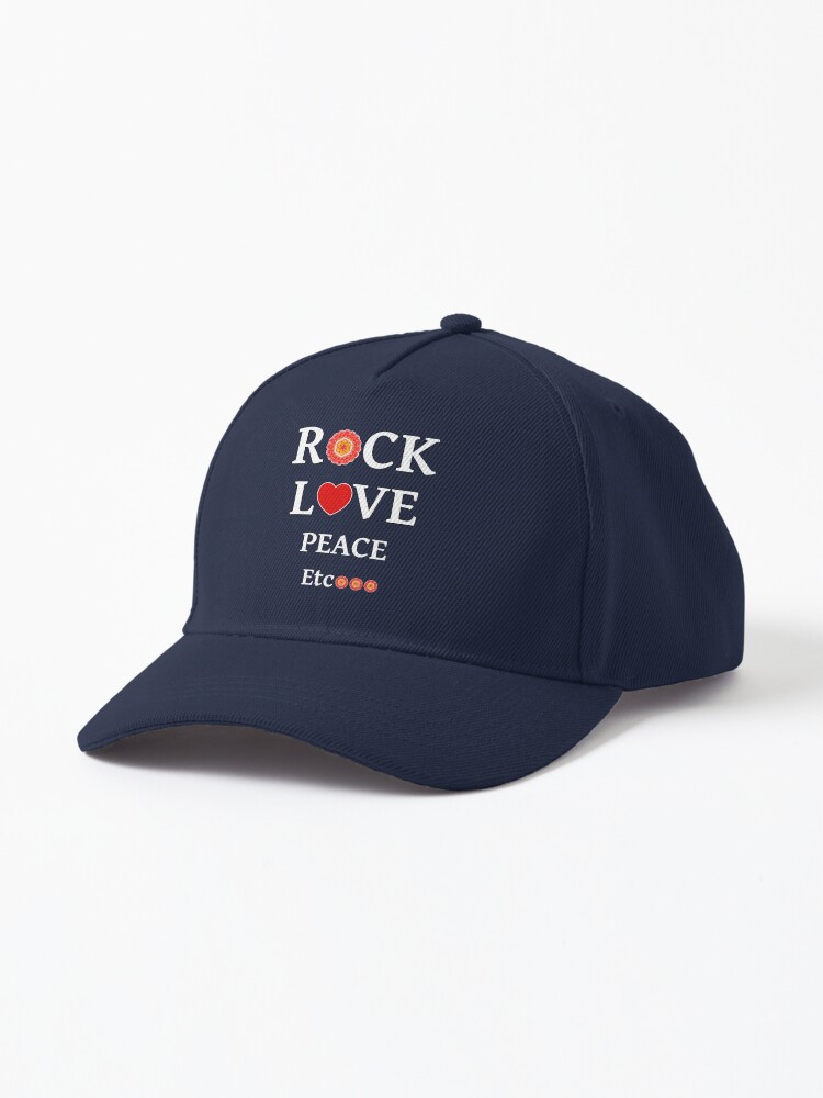 Rock, Love, Peace, Etc with red and orange flower Posterundefined by LV-creator
