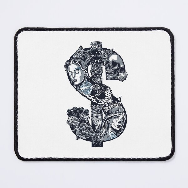 Item preview, Tattoo Girls In Dollar, flowers and skull & snake designed and sold by superone8.