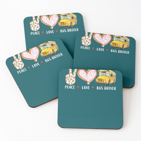 Item preview, Peace love Bus Driver   designed and sold by BojjiCol.