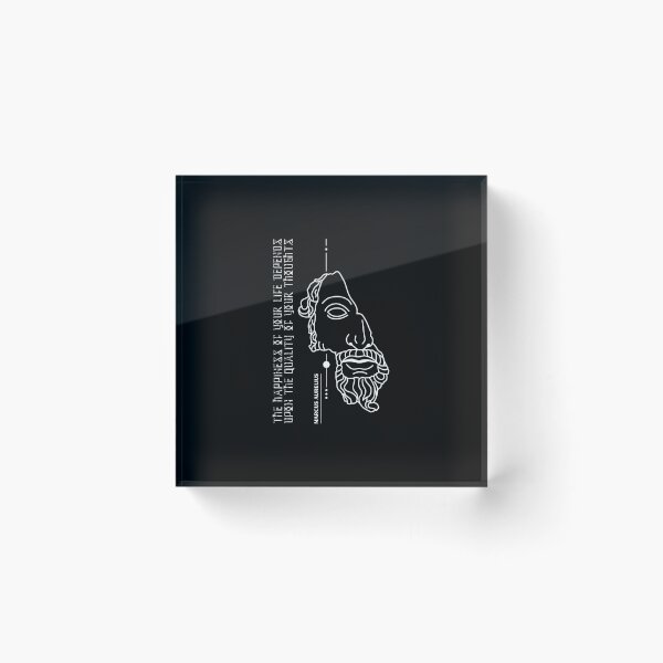 Item preview, Marcus Aurelius - Stoic Caesar - The happiness of your life depends on the quality of your thoughts..- Stoicism quote designed and sold by ArcFoundationCo.