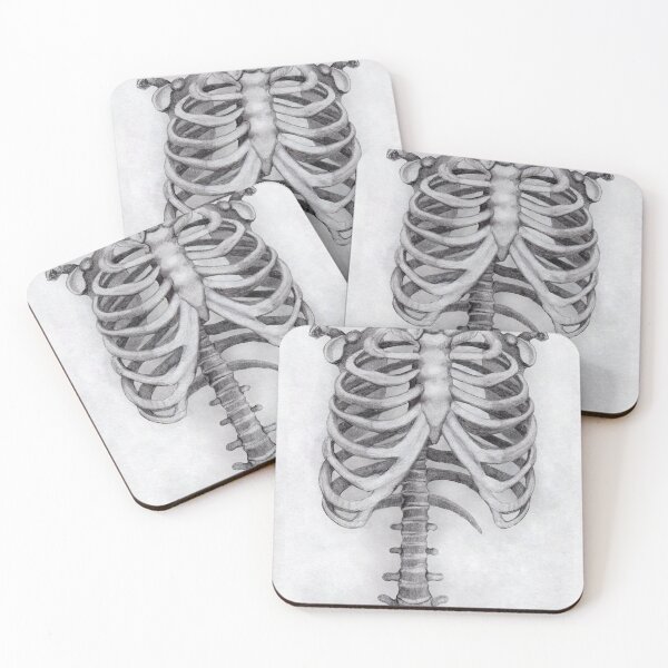 Item preview, Ribs Sketch - Anatomy Drawing - Skeleton designed and sold by AnitasArtStore.