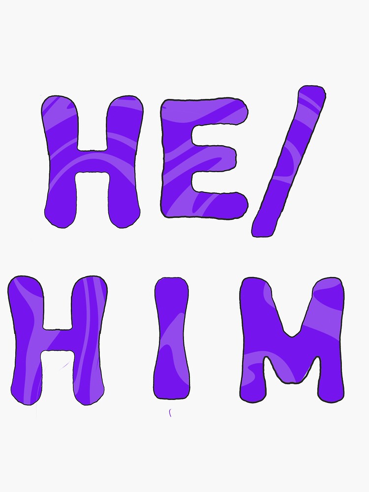 Hehim Pronouns Sticker For Sale By Alle33 Redbubble 4273