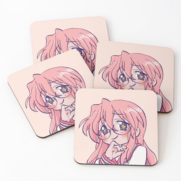 Item preview, I draw pink pastel starry eyed takara miyuki / lucky star designed and sold by RansRoom.