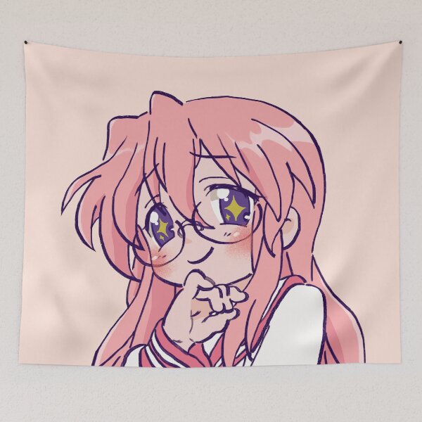 Item preview, I draw pink pastel starry eyed takara miyuki / lucky star designed and sold by RansRoom.